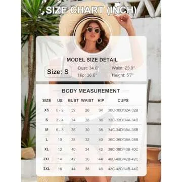 BMJL Women's High Waisted Bikini Sets Color Block Two Piece Swimsuits Cheeky Modest Bathing Suit(Black,S)