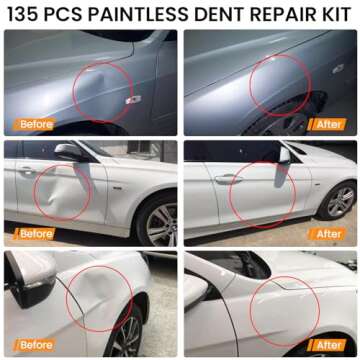 135 PCS Car Dent Puller Kit - Complete Paintless Dent Repair Solution