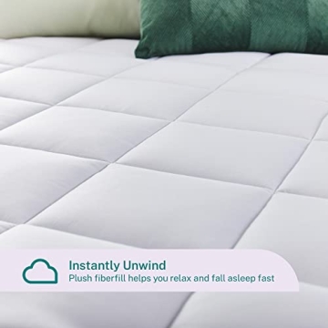 Sleep Innovations 4 Inch Gel Memory Foam Mattress Topper
