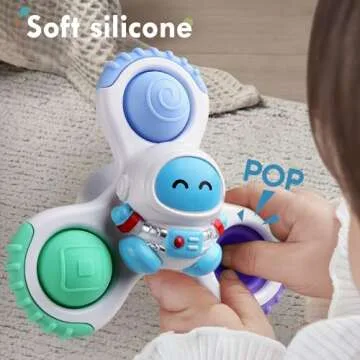 ALASOU Suction Cup Spinner Toys for Toddlers - Fun for Kids