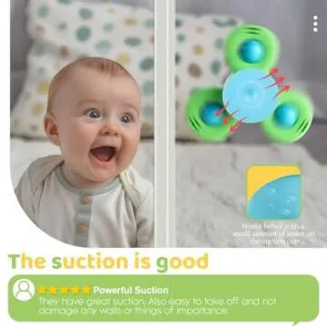 ALASOU Suction Cup Spinner Toys for Toddlers - Fun for Kids