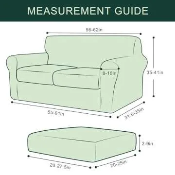 Stretch Loveseat Sofa Cover for 2 Seater Couch