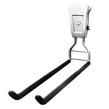 SafeRacks Wall Mounted Ski/Snowboard Rack - Includes 5 Storage Hooks