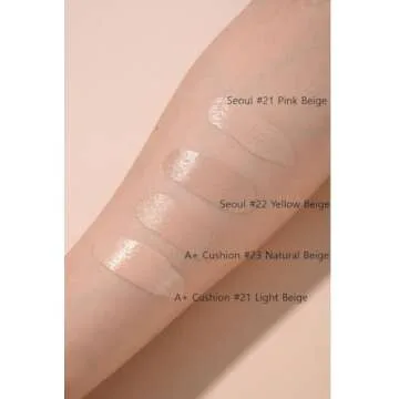 TROIAREUKE A+ Cushion Foundation (Shade 23) I Natural Coverage Foundation Makeup, Moisturizing Finish for Sensitive, Oily, Combination Skin, Skin Care Cushion I Korean Aesthetic Makeup