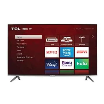TCL 65-inch 6-Series 4K UHD Dolby Vision HDR QLED Roku Smart TV - 65R635, 2021 Model, Black