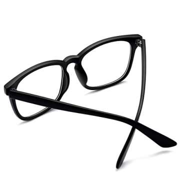 Pro Acme Non-prescription Eyeglass Frames in Matte Black