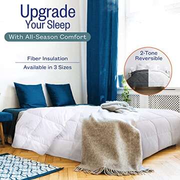 Sleep Restoration King Size Comforter for Bed - Down Alternative, Heavy, All-Season Luxury, Hotel Be...