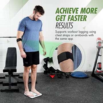 ShareVgo Scale for Body Weight Smart Digital Body Composition Analyzer Wireless Bathroom Body Fat Scale with App for Weight, Fat, Water, BMI, BMR, Muscle Mass, and Trending Analysis - SWS200