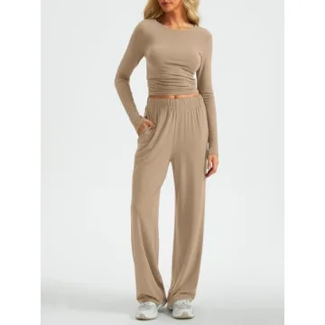 Kissfix Women’s Crop Top & Pant Fall Set