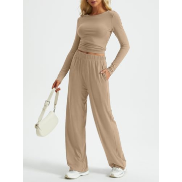 Kissfix Women’s Crop Top & Pant Fall Set