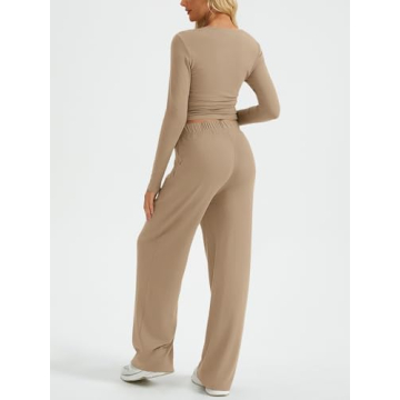 Kissfix Women’s Crop Top & Pant Fall Set