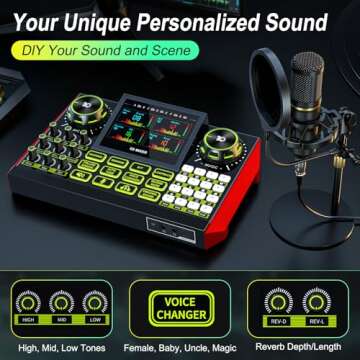 G9 Audio Mixer - Professional Sound Board for Streaming and Recording