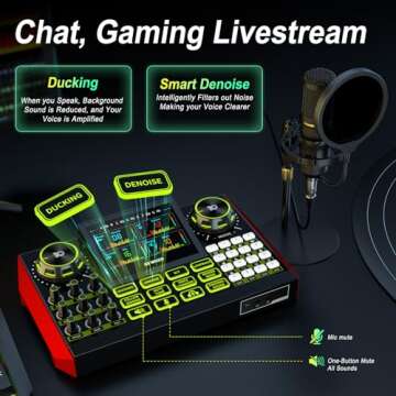 G9 Audio Mixer for Streaming, Gaming, and Podcasting