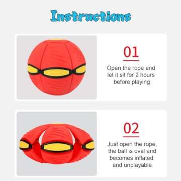 Moiitru Flying Saucer Ball for Dogs Flying Saucer Ball Pet Toy Interactive Flying Saucer Dog Toy Portable, Green 6 Lights