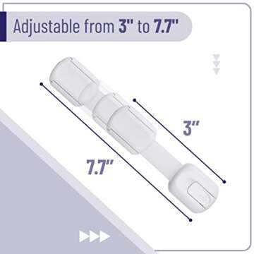 Bates Child Safety Strap Locks - 6 Pack for Home Safety