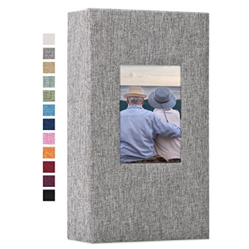 Vienrose Photo Album 4x6 - 300 Pocket Linen Cover for Memories