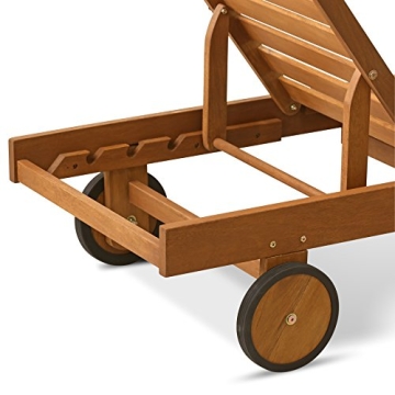 Furinno Tioman Chaise Lounge for Outdoor Relaxation