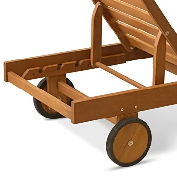 Furinno Tioman Chaise Lounge for Outdoor Relaxation