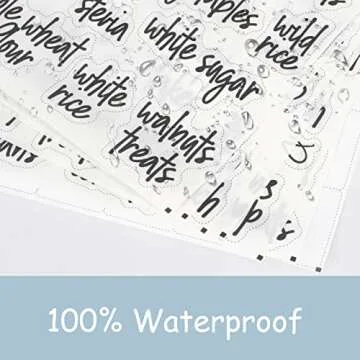 FYY Home Organization Labels,168PCS Food Label Stickers, Preprinted Label Stickers for Kitchen Pantry Storage and Cleaning,Water & Oil Proof Pantry Label Stickers for Jars, Canisters,Boxes,Bins, Black