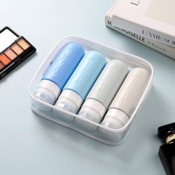 Gemice Leak Proof Travel Bottles TSA Approved Toiletries