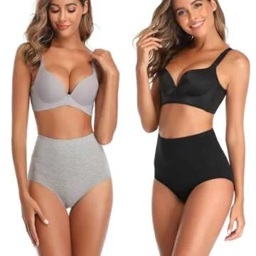 Comfortable High Waisted Cotton Underwear for Women