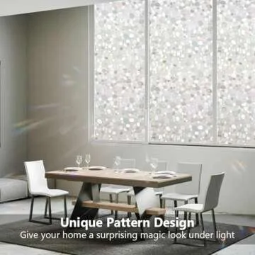 LEMON CLOUD 3D Pebble Effect Window Film for Privacy