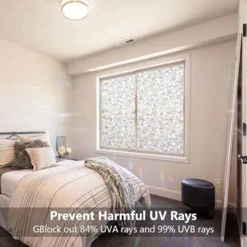 LEMON CLOUD 3D Pebble Effect Window Film for Privacy