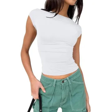 EFAN Going Out Tops for Women | Trendy Backless Crop Shirts for Summer