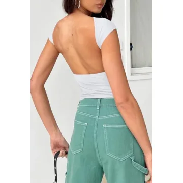 EFAN Trendy Backless Crop Tops for Women - 2025