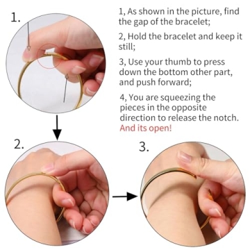 Gold Stainless Steel Oval Bangle | MILAKOO 8MM Bracelet