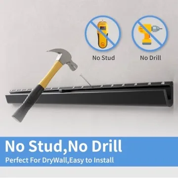 No Stud Drywall TV Mount for Easy Setup, Fits 12-55" TVs