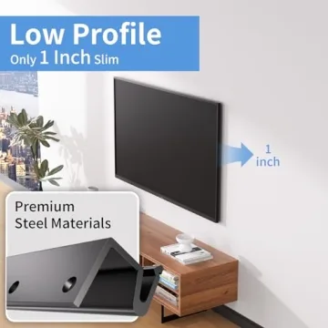 No Stud Drywall TV Mount for Easy Setup, Fits 12-55" TVs