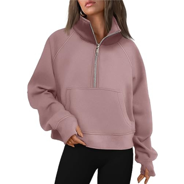 AUTOMET Women's Cropped Pullover Sweatshirt - Cozy Style