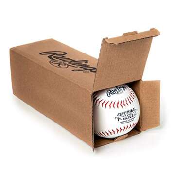 Rawlings | Official T-Balls | TVB | Youth/6u | 3 Count | Sponge Rubber Core | Indoor/Outdoor