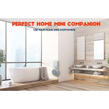 AMORTEK Outlet Wall Mount Holder for Google Home Nest Mini (1st & 2nd Generation), A Space-Saving Accessories for Google Home Mini Voice Assistant (White)