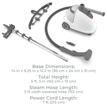 PureSteam XL Standing Fabric Steamer - Quick Heat, Long-Lasting Steam