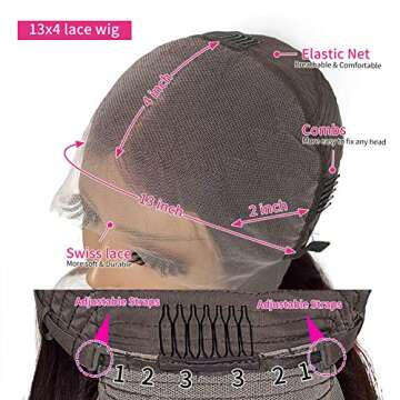 TopSilky Bob Wig Human Hair 13x4 Bob Lace Front Wigs Human Hair Pre Plucked With Baby Hair 180% Density Short Human Hair Wigs Straight Bob Frontal Wigs Human Hair (12inch)