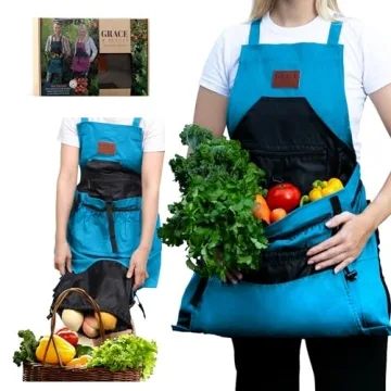 Gardening Apron with 7 Pockets & Drawstring Bag - Ideal for Garden Enthusiasts