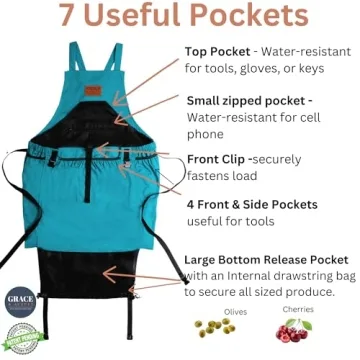 Gardening Apron with 7 Pockets – Stylish & Practical