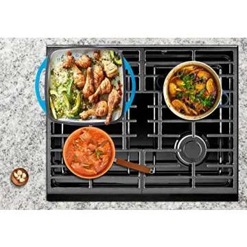 Bruntmor 2-in-1 Cast Iron Dutch Oven, Nonstick Cookware