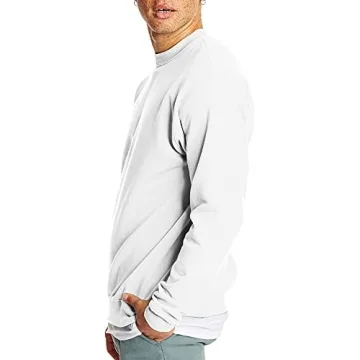 Hanes Men's EcoSmart Sweatshirt, White - 1 Pack, Medium