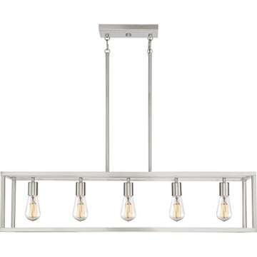 Quoizel New Harbor Linear Chandelier - Modern Elegance