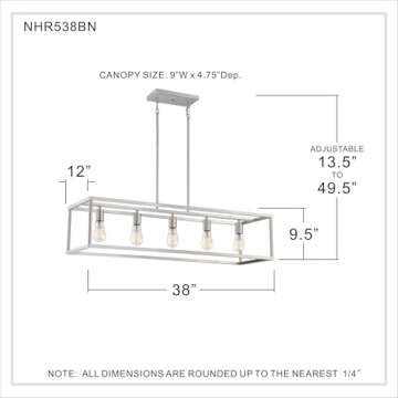 Quoizel New Harbor Linear Chandelier - Modern Elegance
