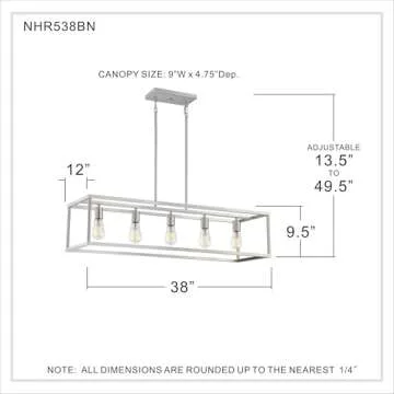 Quoizel New Harbor Linear Chandelier - Modern Elegance