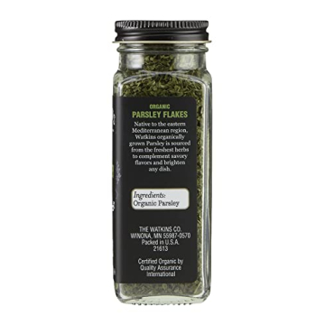 Watkins Gourmet Organic Parsley Flakes in Glass Jar