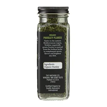 Watkins Gourmet Organic Parsley Flakes in Glass Jar