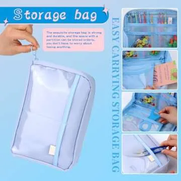 Pnytty 128pcs Crochet Kit for Beginners Adlut Include Crochet Yarn, Ergonomic Crochet Hooks, Premium Polyester Fiber Fill, Pom Pom Maker, Plastic Eyes and Noses Crochet Supplies for Travel Craft DIY