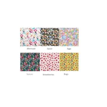 Lunchbox Small Kids Napkins, Pick Your Prints, 12x12 inches, Cotton Single Ply Napkins, Set of 6