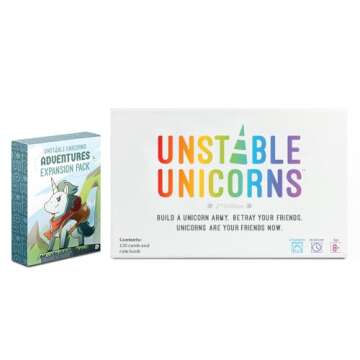 Unstable Games - Unstable Unicorns Adventures Expansion Pack - Designed to be Added to Your Unstable...