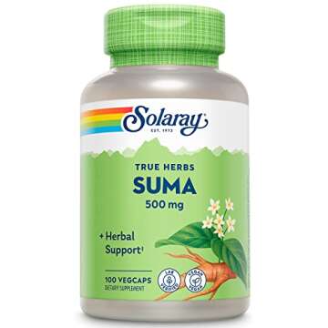 Solaray Suma Root 500mg | Adaptogenic Herb for Healthy Stress & Immune Function Support | Naturally ...